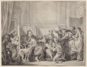 A bűnös és bűnbánó lánya alkotó: Jean-Baptiste Greuze