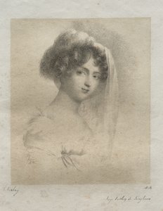 Asszony. Horace Vernet alkotó: Jean-Baptiste Isabey