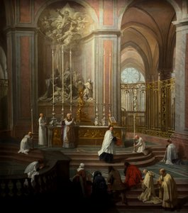 Antoine de La Porte kanonok miséje 1710 körül (olaj, vászon)