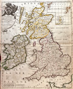 Anglia, Skócia és Írország (Nagy-Britannia) térképe (metszet