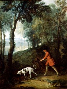 The Huntsman tuskós pórázon, 1727 körül (olaj, vászon) alkotó: Jean Baptiste Oudry