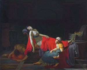 Kleopátra halála alkotó: Jean-Baptiste Regnault