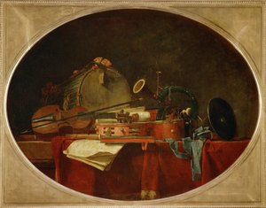 Les attributs de la music civile - A polgári zene attribútumai, supraporte a Chateau de Bellevue számára ...