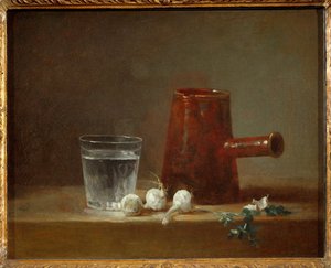 Pot (festmény vászonra) alkotó: Jean-Baptiste Simeon Chardin