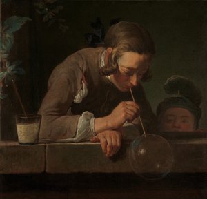 Szappanbuborékok, 1733-34 körül (olaj, vászon) alkotó: Jean Baptiste Simeon Chardin