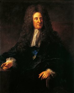 Jules Hardouin Mansart (1646-1708), francia építész, a francia barokk építészet vezető alakja portréja, Jean-Francois Millet (1814-1875) festménye alkotó: Jean Francois Millet