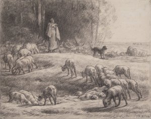 A pásztornő alkotó: Jean-Francois Millet