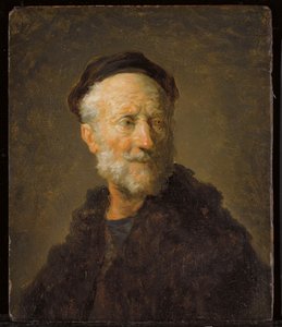 Egy öregember feje, 1732-1806 körül (olaj, vászon, panelen) alkotó: Jean-Honore Fragonard