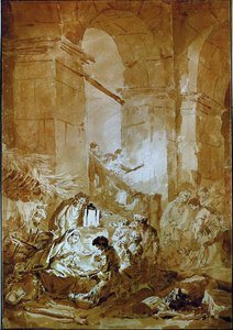 A pásztorok imádása alkotó: Jean-Honore Fragonard