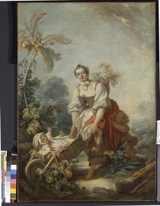Az anyaság örömei (olaj, vászon) alkotó: Jean Honore Fragonard