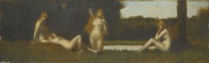 A fürdőből kilépő nimfák, 1877 után (olaj, vászon)