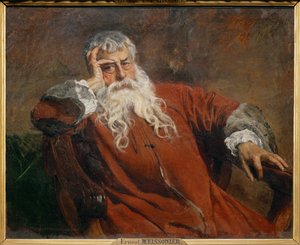 Önarckép (festmény vászonra) alkotó: Jean-Louis Ernest Meissonier