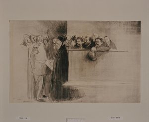 A tárgyalás (3. kép) alkotó: Jean-Louis Forain