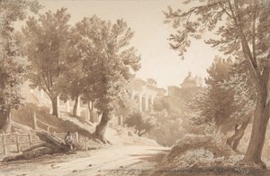 Ariccia látképe, 1853.