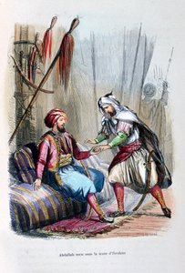 Abdullah fogadott Ibrahim pasa sátrában, 1818, c1847