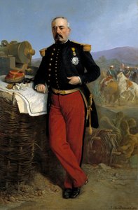 Achille Bazaine (1811-1888) a Birodalom marechalistája 1864-ben: Francois Achille Bazaine (Francois-Achille) portréja, aki a mexikói francia expedíciós haderő parancsnokát képviseli 1863 és 1867 között, Jean Adolphe Beauce festménye (187,18-187,188)