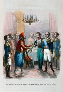 Találkozó Ibrahim Pacha és Faudoa ezredes között, Egyiptom, 1828 1847 alkotó: Jean Adolphe Beauce