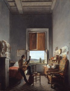 Léon Pallière 1787-1820 a szobájában a Villa Mediciben, Rómában, 1817.