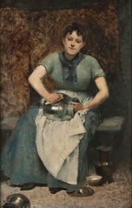 A szolgáló, 1875-90 körül