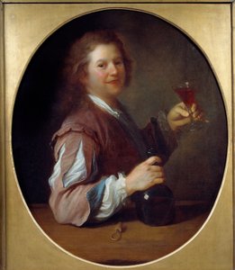 A művész portréja ivóban Jean Alexis Grimou festménye (1680-1740) 1724 V. 1x0,85 m