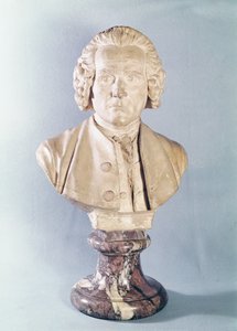 Jean-Jacques Rousseau (1712-78) mellszobra (márvány)