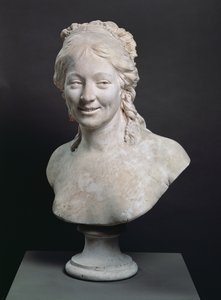Madame Houdon, a művész feleségének arcképe mellszobra, 1786 (gipsz)
