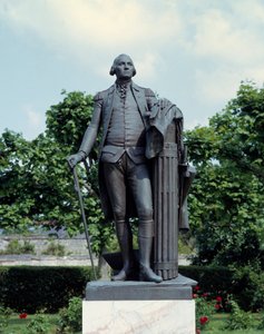 George Washington (1732-1799) portréja Jean Antoine Houdon (1741-1828) szobra 18. századi Blearancourt, francia-amerikai múzeum