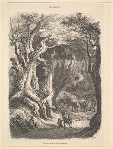 Kilátás a Morvan-erdőben, 1837-66. alkotó: Jean Antoine Watteau