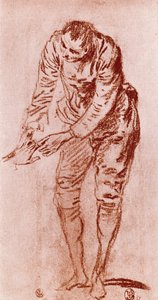 Egy tanulmány Sanguine-ban, 1913. alkotó: Jean Antoine Watteau