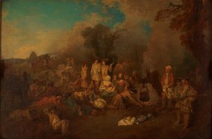 Bivouac alkotó: Jean Antoine Watteau