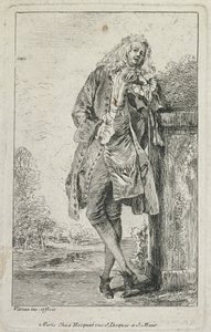 Divatfigurák: Acconde Standing Man alkotó: Jean Antoine Watteau