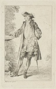 Mód figurák alkotó: Jean Antoine Watteau