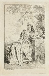 Mód figurák alkotó: Jean Antoine Watteau