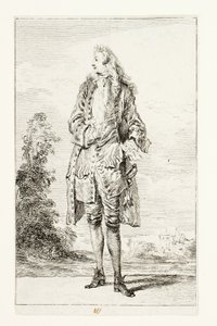 úriember, mellényben alkotó: Jean Antoine Watteau