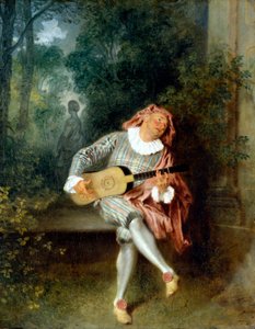 Mezzetin alkotó: Jean Antoine Watteau