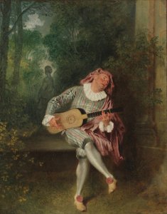 Mezzetin, 1718-20 körül (olaj, vászon) alkotó: Jean Antoine Watteau