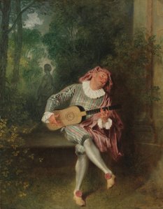 Mezzetin, kb. 1718-20. alkotó: Jean Antoine Watteau