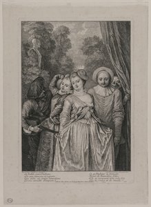 A ruhák olaszok alkotó: Jean Antoine Watteau