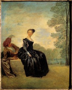 A puddy. Jean Antoine Watteau (1684-1721) festménye alkotó: Jean Antoine Watteau