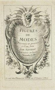 Címlap, a Figures de modes-ból alkotó: Jean Antoine Watteau