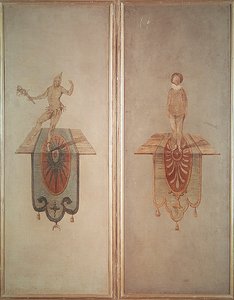 Pierrot (jobbra) és Fou (balra) alkotó: Jean Antoine Watteau