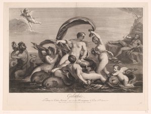 Galateát Polyphemus figyelte Galathee (cím a tárgyon)