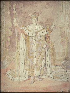 X. Károly koronázási ruhájában alkotó: Jean Auguste Dominique Ingres