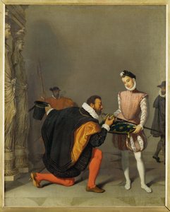 Don Pedro de Toledo megcsókolja IV. Henrik francia király kardját (festmény, vászon) alkotó: Jean Auguste Dominique Ingres