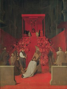 Fernando Alvarez de Toledo (1508-82) Alba 3. hercege a Szent Gudule-székesegyházban, 1815 alkotó: Jean Auguste Dominique Ingres
