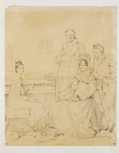 La famille Stamaty ... alkotó: Jean Auguste Dominique Ingres