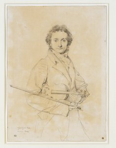 Niccolo Paganini, hegedűkSt. 1819 ... alkotó: Jean Auguste Dominique Ingres