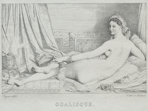 Odaliszk alkotó: Jean Auguste Dominique Ingres
