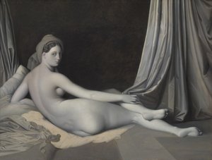 Odalisque in Grisaille, kb. 1824-34. alkotó: Jean Auguste Dominique Ingres