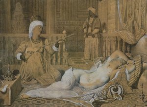 Odaliszk rabszolgával, 1858 alkotó: Jean Auguste Dominique Ingres